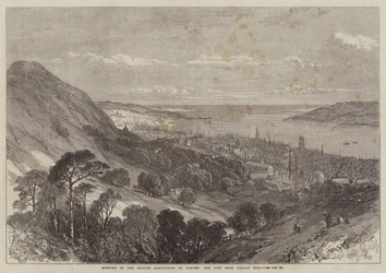 Meeting of the British Association at Dundee, the City from Balgay Hill
